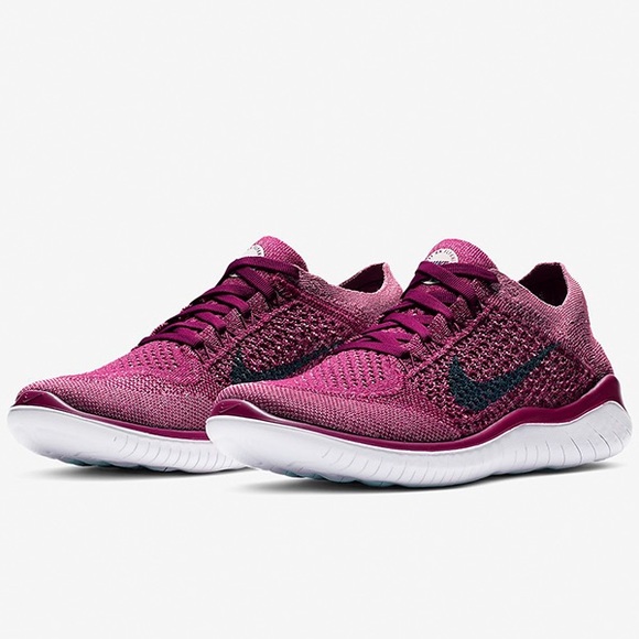 Nike Shoes - Nike Free RN Flyknit 2018 Raspberry Women’s Sneakers Shoes